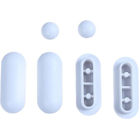 Sièges de toilette antidérapants, joint de pare-chocs,-Blanc