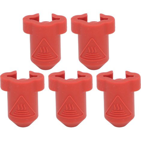 Lot de 5 protections pour tête d'impression 3D (300 °C) en silicone résistant aux hautes températures (compatibles K1C, K1 et Ender 3). (1/5)