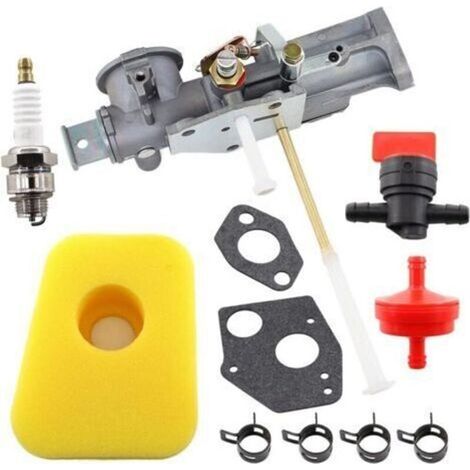 Carburador 299437, 297599 y juntas, filtros de combustible y filtros de aire adecuados para motores Briggs & Stratton 130201, 130202, 130207, 130212, 130231, 130232, 130251, 130252, 130292, 130297, 13