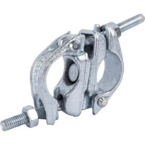 Pr Accouplement échafaudage Coupleur d'echafaudage Pinces d'echafaudage 48 x 48mm 360° avec écrou à Collerette Pince d'échafaudage pour la Fixation des Tiges d'ancrage d'échafaudage