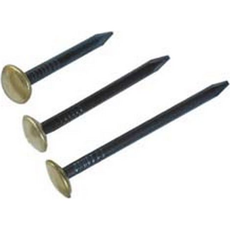 10SC CHIODI ACCIAIO TESTA OTTONE - mm.2x20 in conf.100 pz.