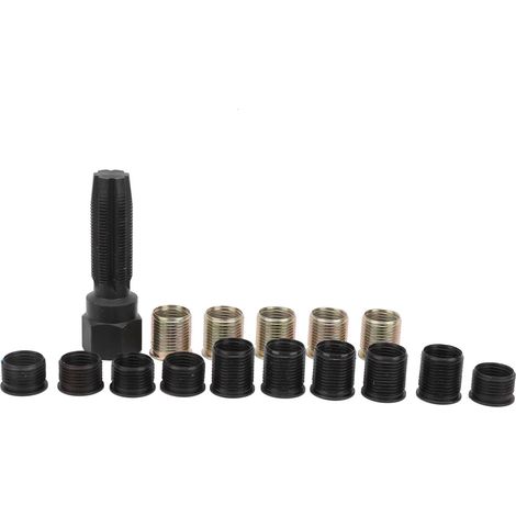 Outil de Réparation de Bougie M14x1.25, Kit de Taraudage Portable en Acier Carbone pour Rétablir le Filetage (1/5)