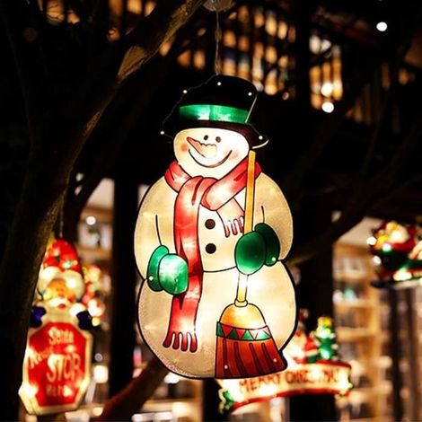 Décoration Lumineuse Noel Fenetre, Lumineuse Noel Guirlande Lumineuse Chambre Arbre de Noel, Guirlande LED à Pile Blanc Chaud 2m (1/4)