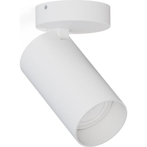 Spot klein Weiß H: 13 cm Ø 7 cm verstellbar GU10 Deckenlampe Deckenleuchte (1/5)
