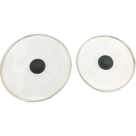 Ecran Anti-Eclaboussures - Maille Fine En Acier Inoxydable - Pour Friture Et Cuisson Sur Plaque - 9 1/4 Pouces Et 11 Pouces - 2 Pièces (1/3)