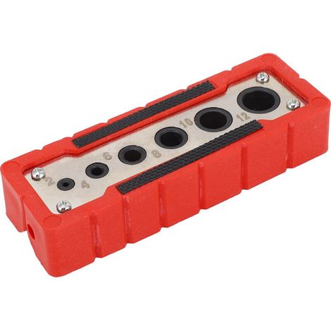 Guide de Perçage pour le Travail du Bois, Acier Rapide, Perçage Précis de 2 à 12mm, Plusieurs Tailles de Trous pour Outils de Travail du Bois, Poinçon de Trou (1/4)