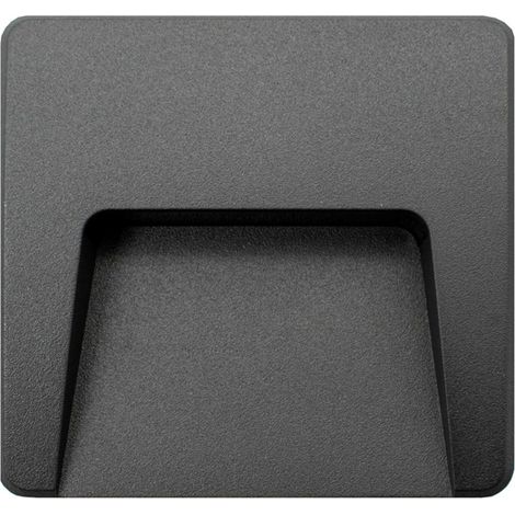 IluminaShop - Baliza de Superficie Led Cuadrado Project Negro Antracita 3W IP65 Blanco Calido 3000K (1/3)