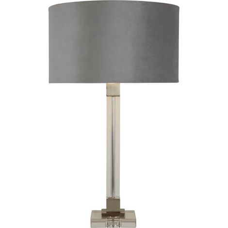 Lampe de table design Scarborough or avec nuance de gris - EU67521GY (1/3)