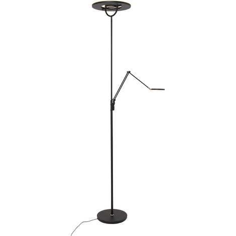 Lámpara de pie - negro - Soleil - plástico metal - lámpara de (1/4)