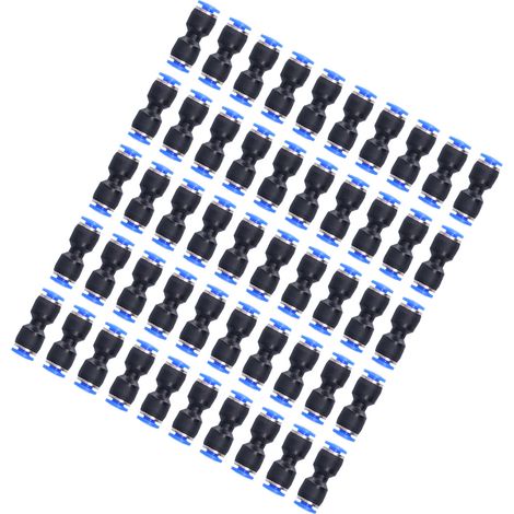 Raccords pneumatiques droits à connexion rapide lot de 50 pour tube air PU-4 fournitures industrielles (1/5)