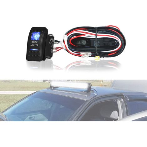 Kabelsatz mit Einbauschalter zur Verkabelung von LED-Bars und Halogen-Scheinwerfern, 3,5 m