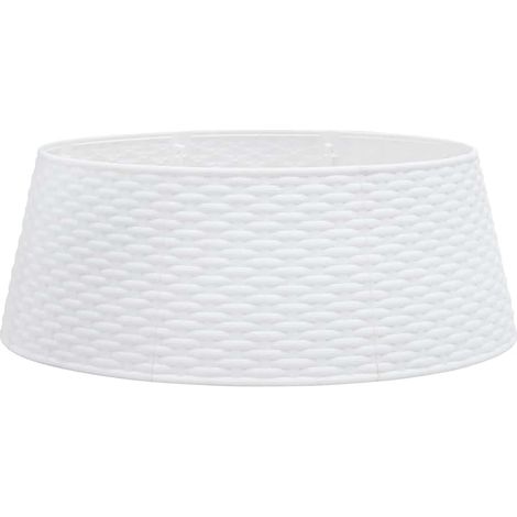Jupe de sapin de Noël blanc Ø65x23 cm plastique CFW159631 (1/5)