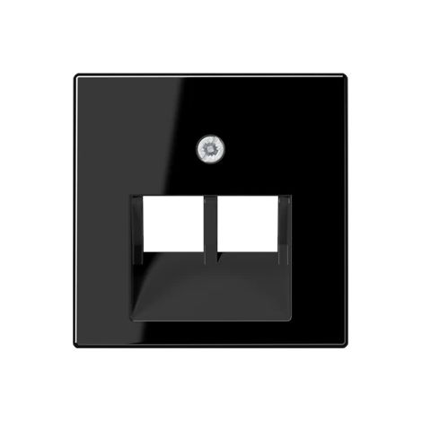 Jung Tapa para bases de conexión IAE/UAE, 2 x 8 polos, termoplástico, Serie A, negro A 569-2 BFPLUA SW