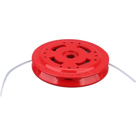 Testina di ricambio in metallo rosso per decespugliatore, modello 2