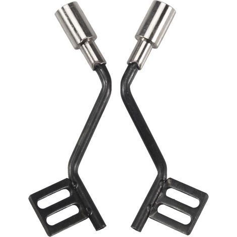 Paire D'éVent de Gaz de Tuyau D'éChappement de Simulation en MéTal pour Trx4 Bronco SCX10 Rc Collecteur D'éChappement de (1/2)