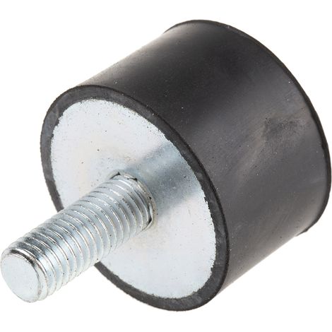 Plot antivibratoire mâle RS PRO M10 Ø 40mm en Caoutchouc naturel ( Prix pour 1 ) (1/2)