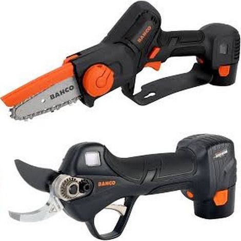 ELAGUEUSE BAHCO BCL104 +  SECATEUR BCL226  inclus 4 batteries 12.6v 2.5Ah