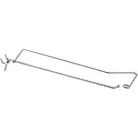 20PZ GANCI A 1 FILO CON PORTAPREZZI PER PANNELLI FORATI - ø mm.3,8x5x300 l.