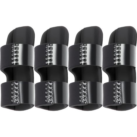 4 Pièces Attelles Doigt Réglables Réglable, Orthèses de Doigt pour Fracture, Entorse ou Arthrite, Stabilisateur pour Index, Majeur, Annulaire (Noir)