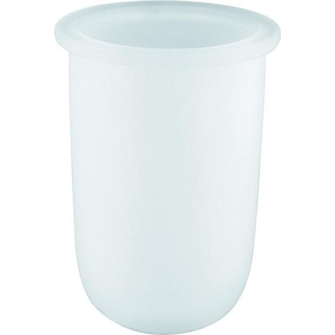 Grohe Bau Cosmopolitan Ersatzglas 40393000 für Toilettenbürstengarnitur, satin weiss (1/4)