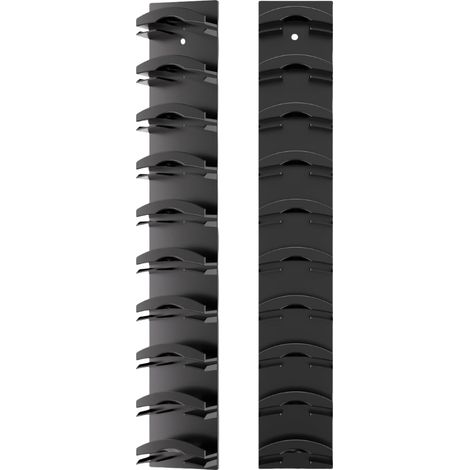 Support Casquette Mural Sans Percer Pour 20 Casquettes, Adhésif Compatible Porte, ABS 35,5x6x3,8 Cm, 2 Pieces (1/5)