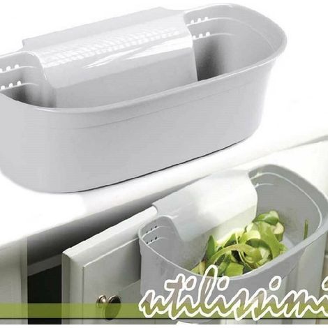 TrAdE Shop Traesio - Cestino Multiuso Lavello Cucina Da Agganciare Capacita' 2,2 Litri Rifiuti -