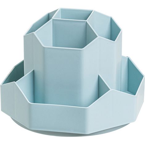 Support Stylo - Rotation 360° - 9 Logements - Organisation Bureau - Plastique - Usage Bureau Atelier Studio Artistique - 1 Pièce (1/5)