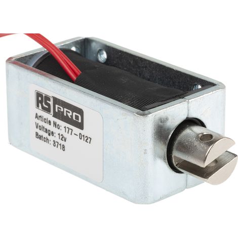 Electroaimant linéaire RS PRO 12 V 58 x 25,4 x 31,8 mm ( Prix pour 1 ) (1/3)