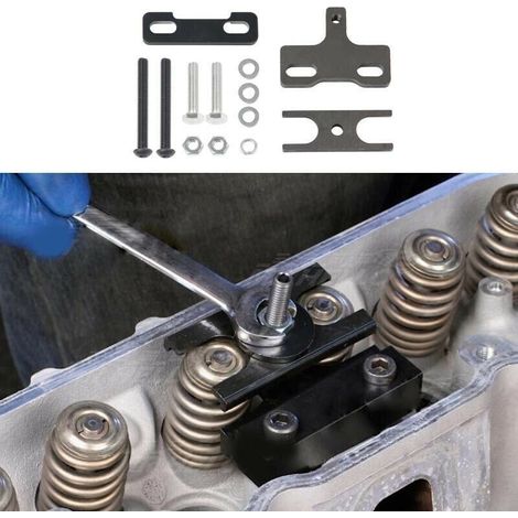 Herramienta compresora de resorte de válvula 67605 compatible con camionetas Chevy LSX Camaro, Corvette, Trans am, GTO, G8, CTS V y GM de 4.8, 5.3, 5.7, 6.0 y 6.2 LS1, LS2, LS3 y LS6 (1/4)