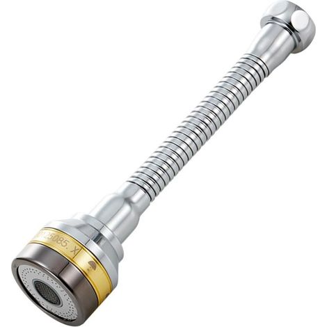 Tête de pulvérisation universelle pour robinet de cuisine, aérateur de robinet, acier inoxydable et laiton massif, accessoires rotatifs à 360°, 3 modes de débit réglables, anti-éclaboussures, booster (1/4)