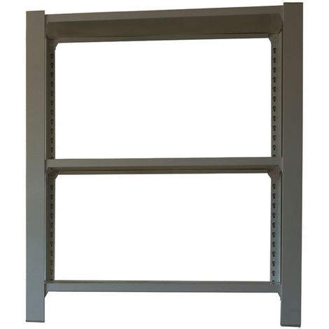 Estantería metálica sin tornillos OFFICLICK de 3 estantes (100x90x30cm) GRIS (1/3)