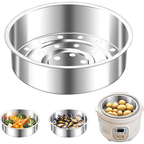 Vaporera de acero inoxidable 304, gruesa, para arrocera, segura y no se decolora, para carne, verduras y otros alimentos.