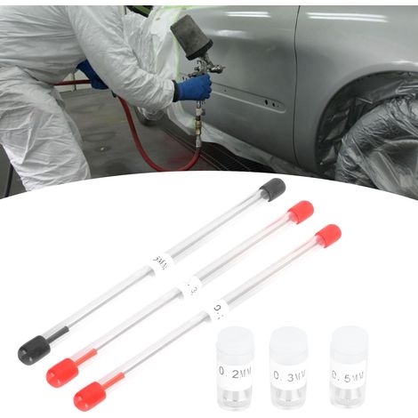 Ersatznadel-, Düsen- und Kappen-Set für Farbspritzpistolen, 0,2/0,3/0,5 mm, professionelle Qualität, einfache Montage (1/5)