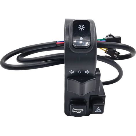 Interruttore per manubrio da mountain bike, clacson per acceleratore elettrico da moto, pomello del cambio universale con filettatura da 7/8 di pollice (22 mm)