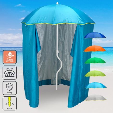 Ombrellone mare GiraFacile 200 Cm Protezione uv tenda spiaggia pesca Zeus - Azzurro