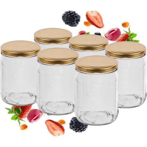 Barattolo 500 ml con tappo a vite Fi82/6 - 6 pz. (1/2)