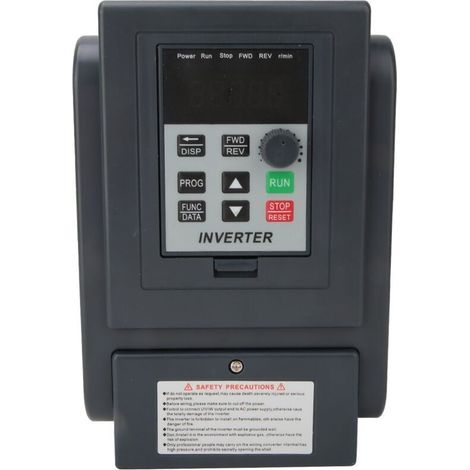 Convertisseur de tension monophasé 220VAC à triphasé 380VAC – Puissance 2.2 kW – Courant nominal 12A – Fréquence de sortie 400Hz (1/5)