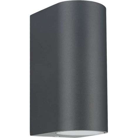 Appliques Exterieur, Gris Anthracite GU10 Up Down Exterieur Appliques Electriques, IP44 Etanche Aluminium Appliques de Jardin Alimentation Secteur pour Patio, Terrasse, Jardin, Balcon, Porche, Garage
