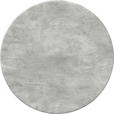 Encimera Gris hormigón Ø 30 x 1,5 cm Madera de ingeniería vidaXL