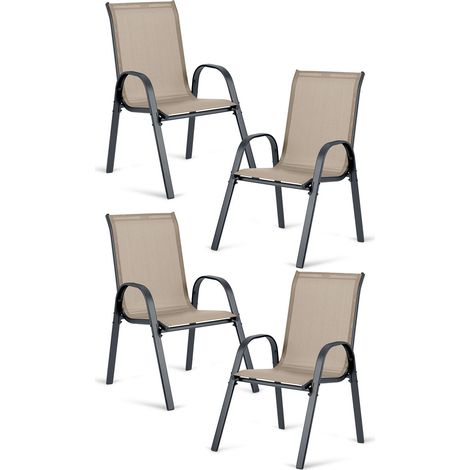 Set di 4 sedie da giardino in tessuto sofotel so 980
