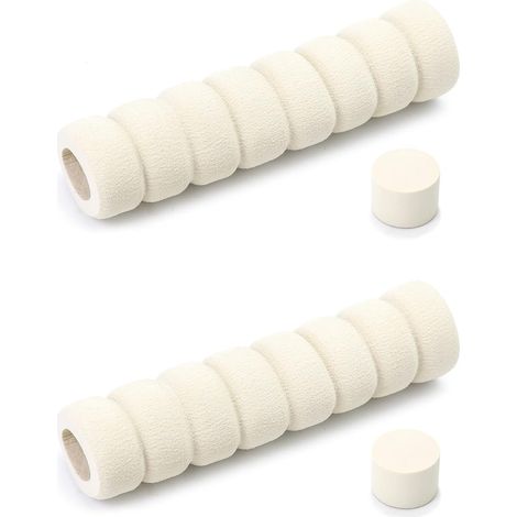 Lntyq 2 Pcs Protecteur pour Poignée de Porte, Housse de Protection en Doux Mousse pour Poignées de Porte et de Fenêtre (Beige)