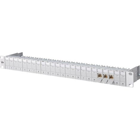 Panneau de brassage 24 ports Metz Connect 130B11P0-E CAT 6a 1 UH Y606311 (1/2)