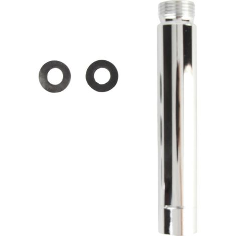 Rallonge Bras de Douche, Rallonge Colonne de Douche 10cm, G1/2 pouce Tube d'extension de douche, Rallonge Chromée Douche en acier inoxydable pour accessoire de salle de bain (1/5)