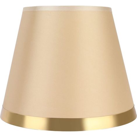 Kleiner Lampenschirm, moderner Lampenschirm im europäischen Stil, Leselampenschirm, Stehlampenzubehör, Stofflampenschirm für Schlafzimmer, Flure, Arbeitszimmer (PX128 Gold) (1/5)
