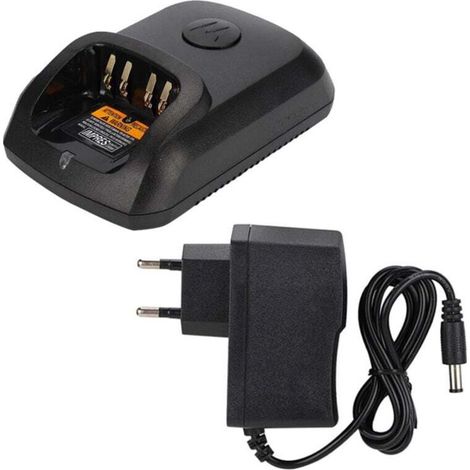 Chargeur Talkie-Walkie - Entrée 100-240 V - Prise UE - Compatible Motorola XIR P8268 DP4400 DP4800 DP4801 DEP550 - 1 Pièce (1/4)