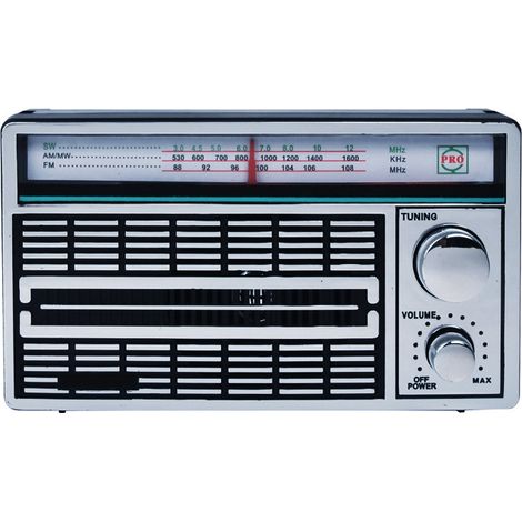 Radio vintage 3 bandes FM/AM/SW (SG-1202) : Alimentation AC/DC, volume puissant, utilisation simple – Design rétro pour seniors