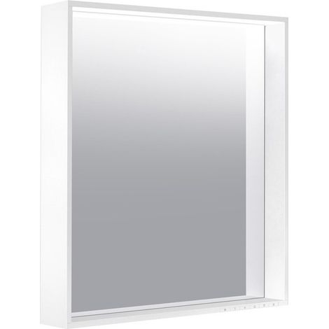 KE Miroir lumineux X-Line 33298, DALI, avec chauffage de miroir, blanc, 650x700x105mm