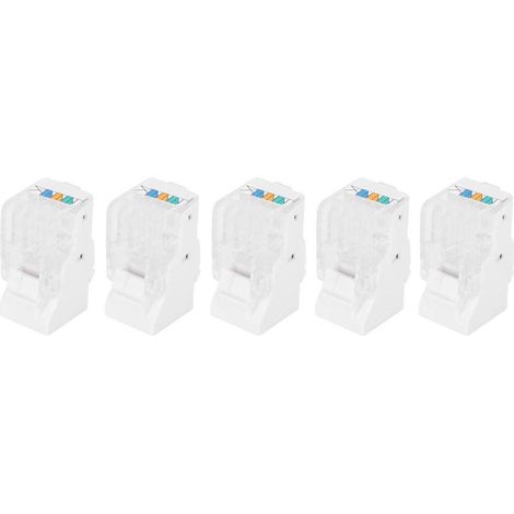 Connecteurs de câbles téléphoniques, prise téléphonique modulaire RJ12, modules téléphoniques mains libres à 4 conducteurs, informations sur les composants électroniques, prise téléphonique Cat3 à por (1/5)