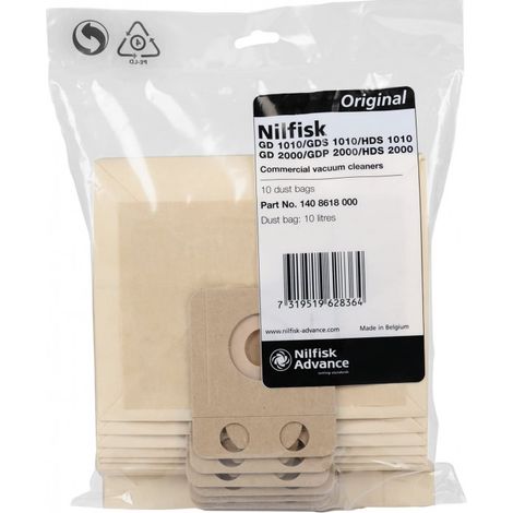 NILFISK ALTO Filtersack für Saltix a 10St. (1/3)