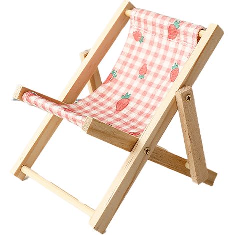 Porte-téléphone créatif en bois pour chaise de plage, support mains libres pour smartphone, accessoire de bureau pour photos et décoration, modèle C 10x12x12cm (1/5)